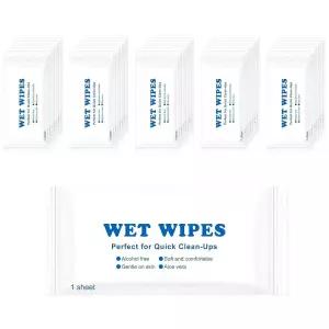 개별 포장된 물티슈, 손용 물티슈 벌크, 휴대가 간편함, 빠른 손 세척, 레스토랑, 바베큐, 여행, 결혼식,