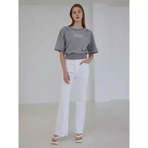 [하프클럽/에고이스트]스티치 포인트 부츠컷 데님팬츠 화이트 EP2DP660