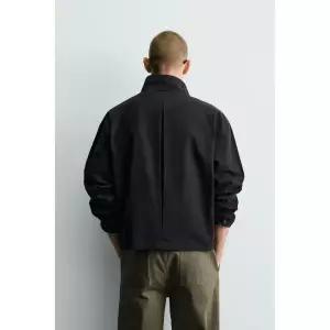 [국내] 자라 남성 ZARA 박시핏 코튼 재킷 - 블랙 8491/435/800 Men 3378562