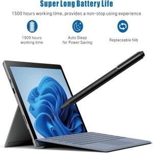 호환 Microsoft Surface용 Uogic 펜  손바닥 거부  1024레벨 압력  Flex  Soft HB Studio  Book  Lapto