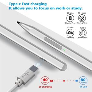 호환 Microsoft Surface Go용 스타일러스 펜  지우개 Pro 9/8/7/6/5/X용 MPP 2.0 펜 고속 충전