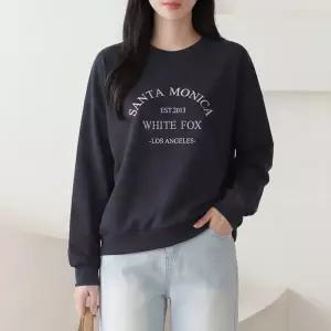 [올리비에스클로젯] 산타모니카 자수 맨투맨 티셔츠_O2603TS065A