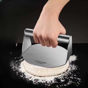 304스텐 돼지 껍데기 햄버거 압착 버거 원형 위한 누름쇠 조리기구 토스트 사각 다리미