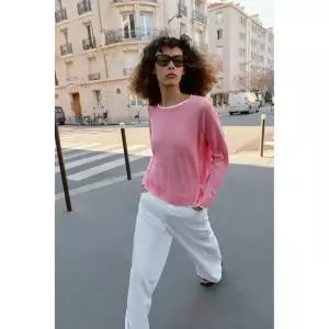 Zara 자라 더블 니트 스웨터 - 로즈핑크 1509/130/620