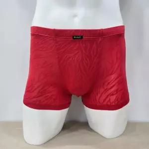 [비비안]젠토프 실크 광택 지브라 패턴 남성 드로즈 팬티 PT2100D-RED_HDD