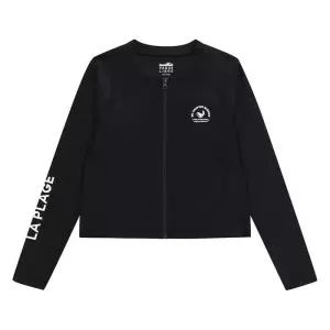 [소이]23M0154-38 블랙 크롭 래쉬가드 점퍼_SH