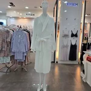 [비비안]여성용 쿨링 신축 테리 듀라론 솔리드 샤워 로브가운 GW8908_HDD