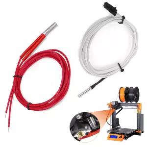 Prusa i3 MK3/MK3S+ 24V 40W 히팅 튜브 요소 + 고온 센서용 YIBEICO 히터 카트리지 및 써미스터 키트 3D