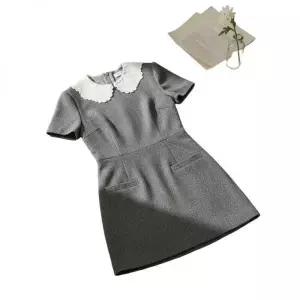 [셀프포트레이트] 헤링본 칼라 미니 드레스 154409341