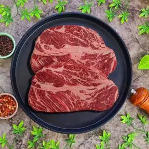 냉장꽃등심 척아이롤 스테이크 1KG 척아이롤 척아이롤스테이크 꽃등심에어프라이어