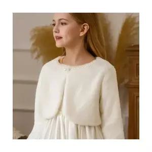 비비엔 퍼 볼레로 가디건 자켓 여아 유아 드레스코디 아우터