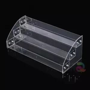 ( )아크릴화장품정리함 아크릴계단식진열대 메이크업정리함 네일정 화장품쇼케이스 매니큐어진열대 3단 아