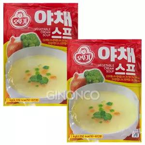 오뚜기 야채스프 1kg x2 간편식 분말스프
