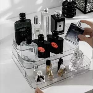 향수 진열대 화장품 정리 보관 수납 3단 투명피규어함 원스피어장식장 만들기케이스 어장 심플스탠드 어전