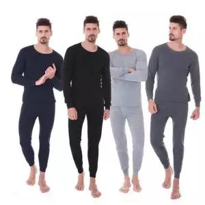 남성용 이너 웨어 신축성 좋은 기모 상하의 내복 세트