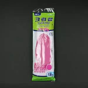 크린랩- 고무장갑 대 분홍 크린랩 김장 설거지 장갑