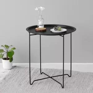 아트박스 마켓비 마켓비 철제 원형테이블 티 사이드 테이블 silver)