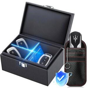 자동차 키용 쿠라티즈 패러데이 박스, 키포브 신호 차단기 RFID 보호기 차단 박스