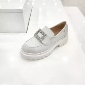 [탠디]by미셸 소가죽소재 5cm굽  발편한 큐빅장식 여성 통굽 로퍼  cc11_CC