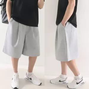 [지지블랙][M2XL] 포티 버뮤다 와이드 핀턱 벌룬 반바지 통큰 반바지 빅사이즈 ZZBSR0