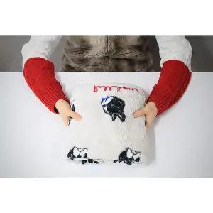 다온나들  담요 수험생 코코로 캠핑 카페 일러스트 여행 캐릭터 사무실 차량 무릎담요 차박