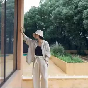 여성 캐주얼 봄 빈티지 상의 마 테리 린넨마 워싱 코트 한 샌드 재킷 원픽1