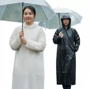 이거찜 배달우의 탄탄 방수 레인코트 남녀공용 롱기장 후드 우비 데일리 아웃도어 아우터