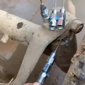 구리스니뿔 니플 바늘 팁 그리스 건 노즐 차량용 보수 공기 공압 윤활제 어댑터 산업용 윤활 ？