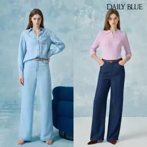 데일리블루 텐셀 와이드 데님 팬츠 2종