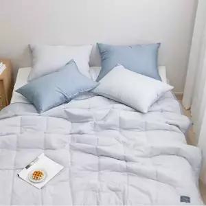 J리빙 퓨 간절기 이불베개세트SS그레이 단품