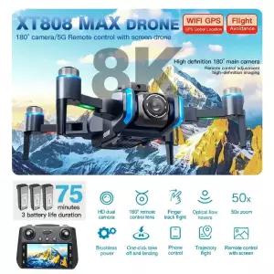 드론 샤오미 XT808 GPS 8K 프로페셔널 HD 카메라 브러시리스 모터 5G WIFI FPV 접이식 RC 쿼드콥터 헬리콥