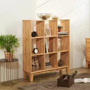 엔틱오피스 타린 1000 고무나무 3단 장식장