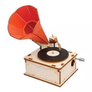 오르골 DIY 우드 축음기 만들기 공예 인테리어 소품