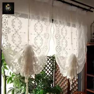 바란스 커튼 현관 레이스 방문 선반 가림막 파티션 너비