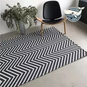 여름용 세련된 헤링본 패턴 논슬립 시어서커 쇼파카페트