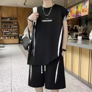 보니따스 남성 여름 속건 반바지 농구 런닝 나시 세트 트레이닝복 민소매 반팔세트 빅사이즈 ADOR2