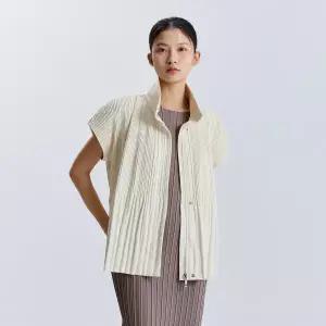 [롯데백화점]플리츠미 지그재그 자가드 숏 슬리브 자켓_PPJKS126005