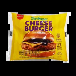 삼립 냉동햄버거 바베큐치즈버거 115g / 편의점 매점빵