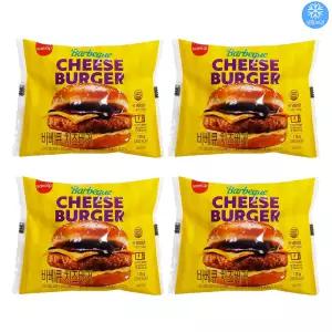 삼립 냉동햄버거 바베큐치즈버거 115g x 4개 / 편의점 매점빵
