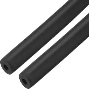 uxcell 2pcs 3.3피트 파이프 단열 튜브 1/4인치 6mm ID 손잡이 그립 지지용 OD 폼 검은색