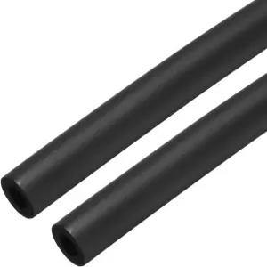 uxcell 2pcs 3.3피트 파이프 단열 튜브 1/2인치 12mm ID 손잡이 그립 지지용 OD 폼 검은색