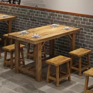 원목 테이블 의자 옛날 공예공방 식당 업소용 세트 책걸상 학교책상