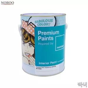 [RIZPICK]팬톤 2종 수성 4L 무광 택1 백색 내부용 페인트