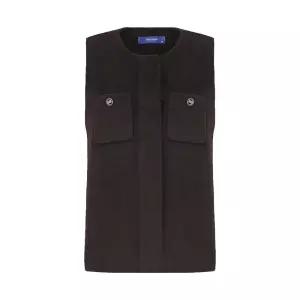 올리비아하슬러올리비아 하슬러 퀼팅 라운드넥 베스트_OHCWVT1022361363