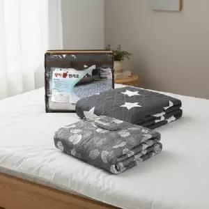 포근한 극세사 온열매트 전자파 없는 전기요 100x180cm 싱글 침대용