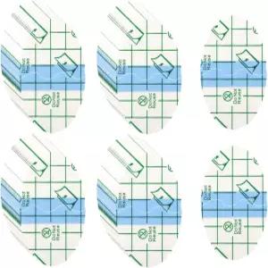 200개 투명 신축성 접착 붕대 방수 수영 샤워용 타원 필름 드레싱 테이프 2 3.3 인치