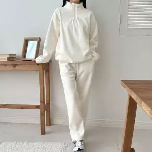 남녀공용 리베어 여자 반집업 와이드 세트