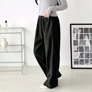 여성 와이드핏 골덴 밴딩 겨울 코듀로이 일자 바지 5색