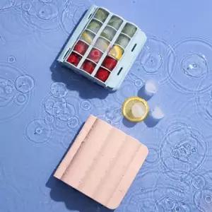 실리콘 아이스트레이 15구 뚜껑 일체형 얼음 몰드