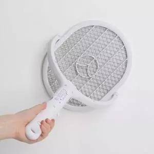 ( )전기모기채 해충퇴치기 KC 회전형 천장 해충 파리 2중안전버튼 전기 모기채